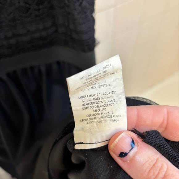 Speechless Black Lace Tulle Whimsigoth Junior Small Dress Zipper Back - Picture 6 of 7